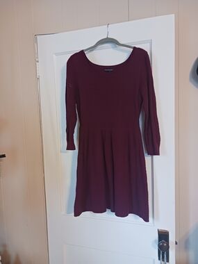 American Eagle Outfitters Burgundy Knit Dress